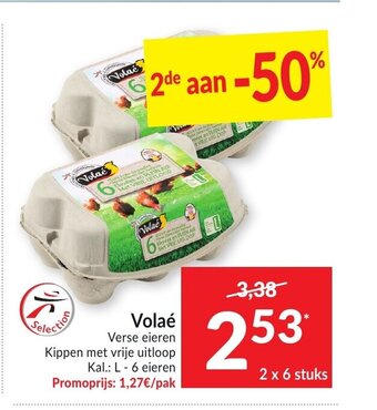 Intermarché Volae Verse eieren 2 x 6 stuks aanbieding
