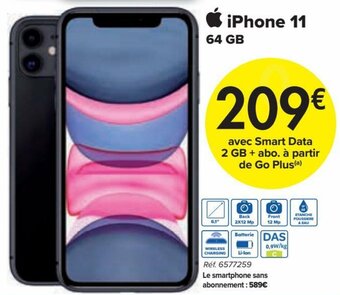 Carrefour iPhone 11 64 GB aanbieding