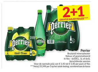 Intermarché Perrier Bruisend mineraalwater aanbieding