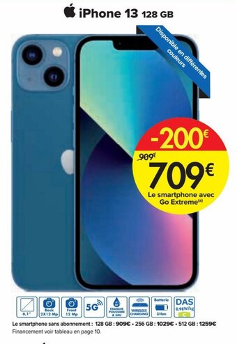 Carrefour iPhone 13 128 GB aanbieding