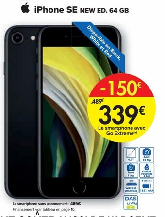Carrefour iPhone SE NEW ED. 64 GB aanbieding