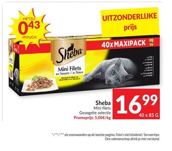 Intermarché Sheba Mini filets 40 x 85 g aanbieding