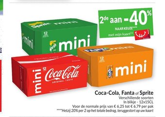 Intermarché Coca-Cola, Fanta of Sprite 12 x 15 cl aanbieding