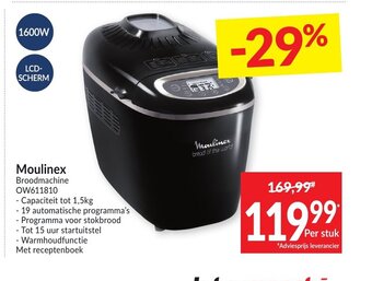 Intermarché Moulinex Broodmachine OW611810 aanbieding