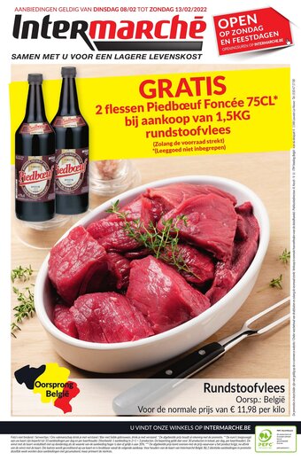 Intermarché Rundstoofvlees per kilo aanbieding