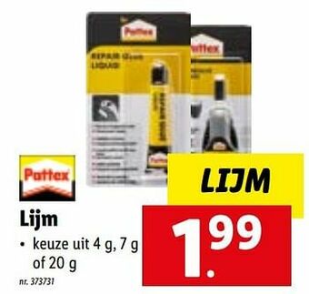 Lidl Lijm aanbieding