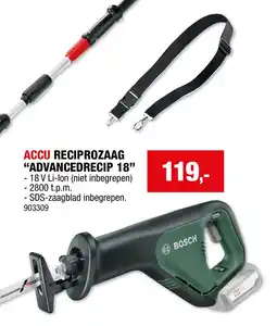 Hubo Accu reciprozaag advancedrecip 18 aanbieding