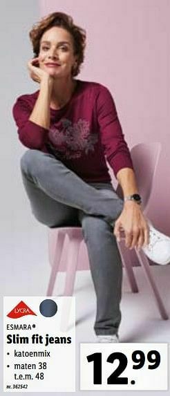 Lidl Slim fit jeans aanbieding