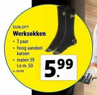 Lidl Werksokken aanbieding