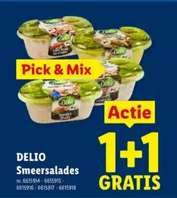 Lidl Delio smeersalades aanbieding