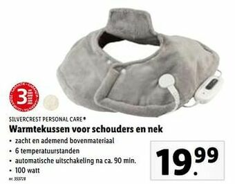 Lidl Silvercrest personal care warmtekussen voor schouders en nek aanbieding