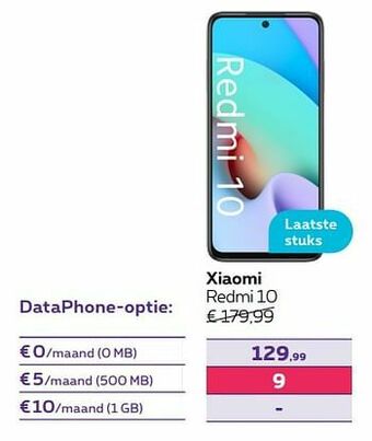 Proximus Xiaomi redmi 10 aanbieding