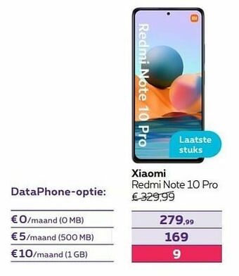 Proximus Xiaomi redmi note 10 pro aanbieding