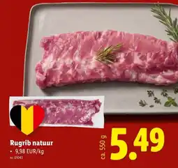 Lidl Rugrib natuur aanbieding