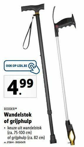 Wandelstok of grijphulp