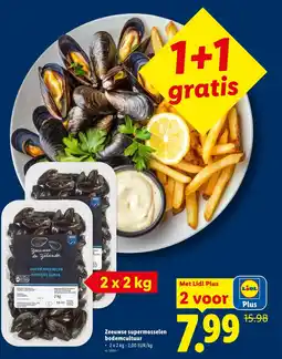 Lidl Zeeuwse supermosselen bodemcultuur aanbieding