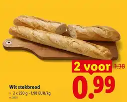 Lidl Wit stokbrood aanbieding