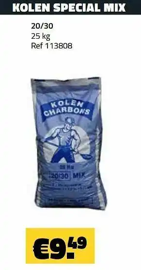 Bouwcenter Frans Vlaeminck Kolen special mix 20-30 25 kg aanbieding