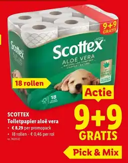 Lidl Scottex toiletpapier aloë vera aanbieding