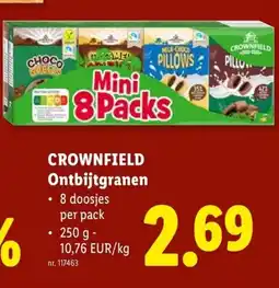 Lidl Crownfield ontbijtgranen aanbieding