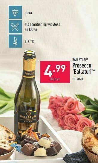 ALDI Prosecco ballaturi aanbieding
