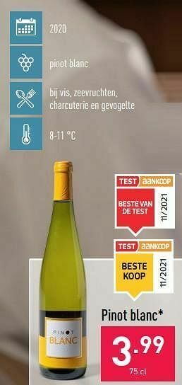 ALDI Pinot blanc aanbieding