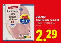 Lidl Dulano traditionele ham xxl aanbieding