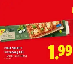 Lidl Chef select pizzadeeg xxl aanbieding