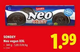 Lidl Sondey neo vegan xxl aanbieding
