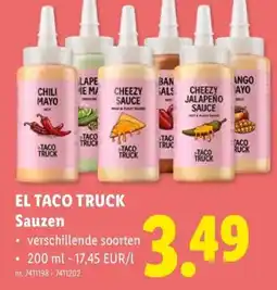 Lidl El taco truck sauzen aanbieding