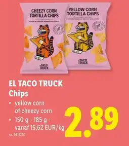 Lidl El taco truck chips aanbieding
