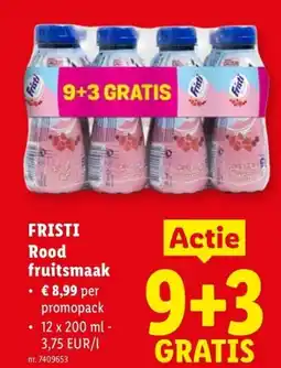 Lidl Fristi rood fruitsmaak aanbieding