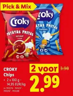 Lidl Croky chips aanbieding