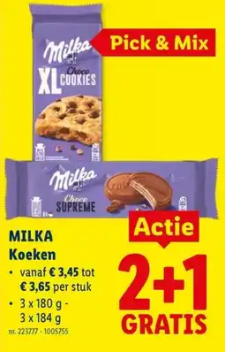 Lidl Milka koeken aanbieding