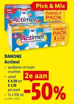 Lidl Danone actimel aanbieding