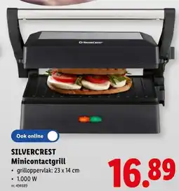 Lidl silvercrest minicontactgrill aanbieding