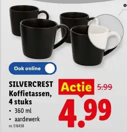 Lidl silvercrest koffietassen aanbieding