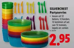 Lidl Silvercrest partyservies aanbieding