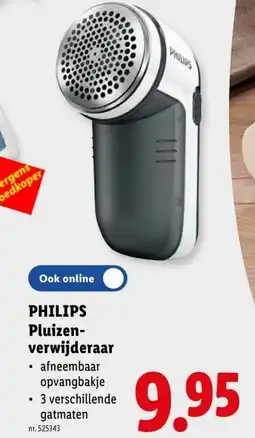 Lidl Philips pluizenverwijderaar aanbieding