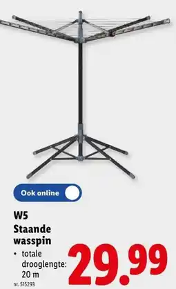 Lidl Staande wasspin aanbieding