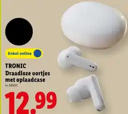 Lidl Tronic draadloze oortjes met oplaadcase aanbieding