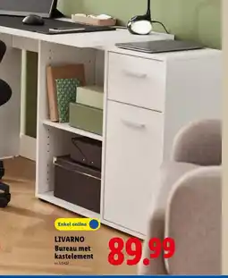 Lidl Livarno bureau met kastelement aanbieding