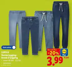 Lidl Lupilu denim joggingbroek of jegging aanbieding