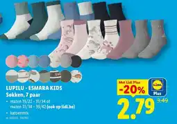 Lidl Lupilu esmara kids sokken aanbieding