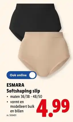 Lidl Esmara softshaping slip aanbieding