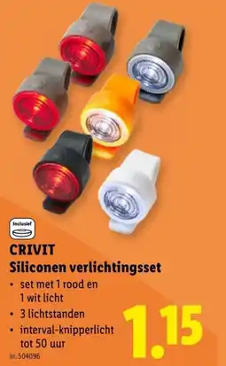 Lidl Crivit siliconen verlichtingsset aanbieding