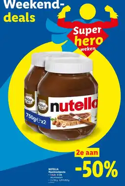 Lidl Nutella aanbieding
