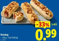 Lidl Hotdog aanbieding