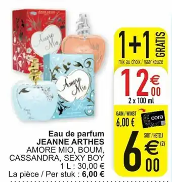 Cora Eau de parfum Jeanne Arthes 1L aanbieding