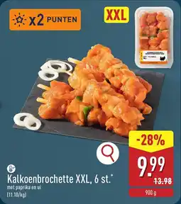 ALDI Kalkoenbrochette XXL aanbieding